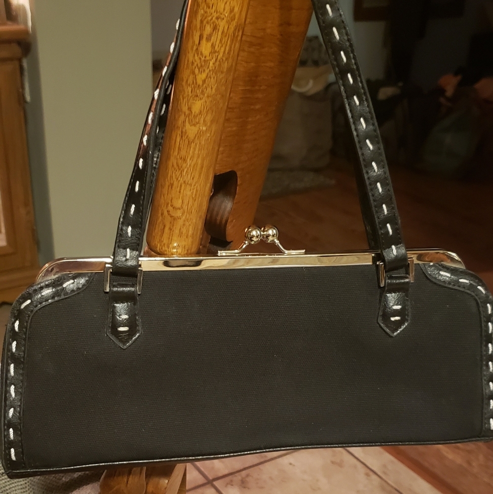 Black handbag 12" x 5"